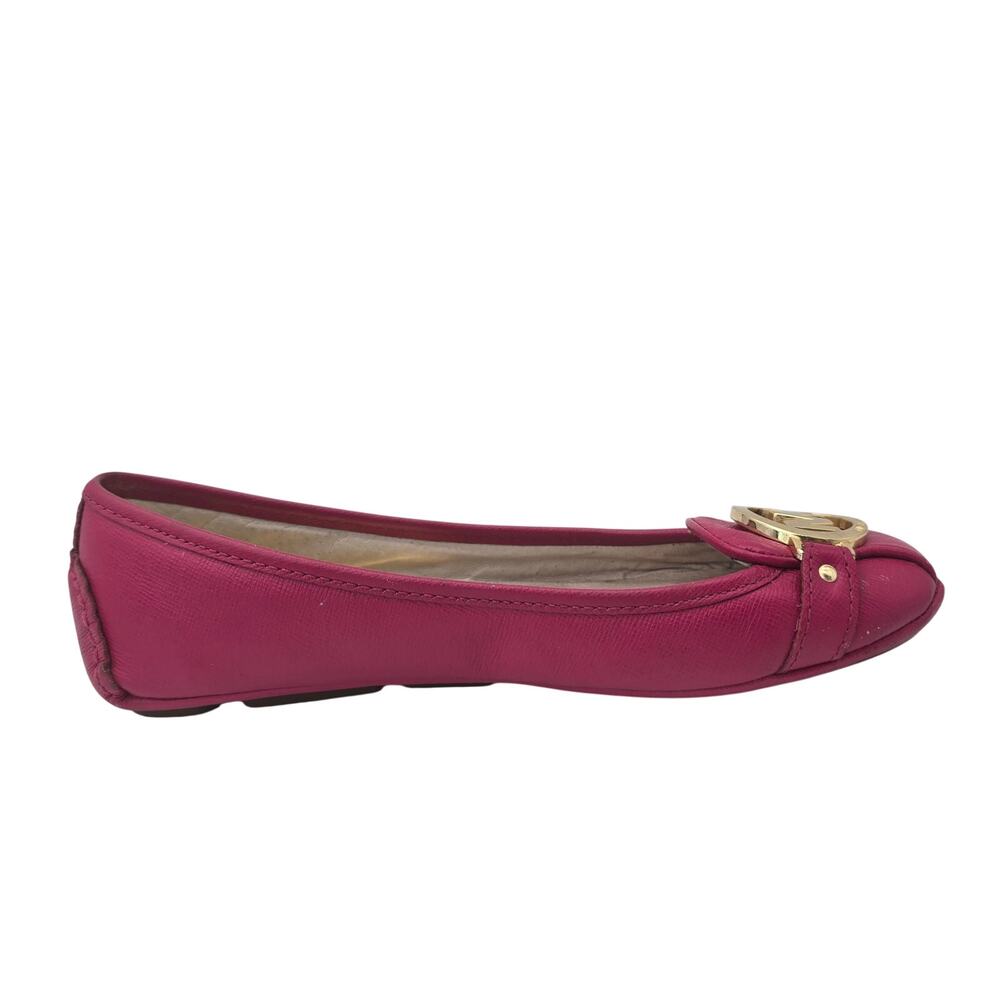 Michael Kors Flats Pink Leather Slip On Moccasin Drivers Moc Women's 7M - Picture 2 of 10